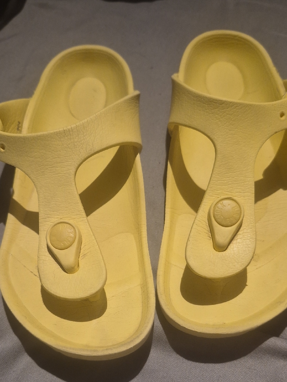 Birkenstock Kids Yellow Toe-Post Sandals